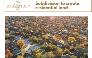 subdivision and residential land