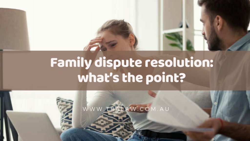 family dispute resolution