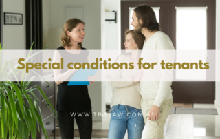 tenants special conditions