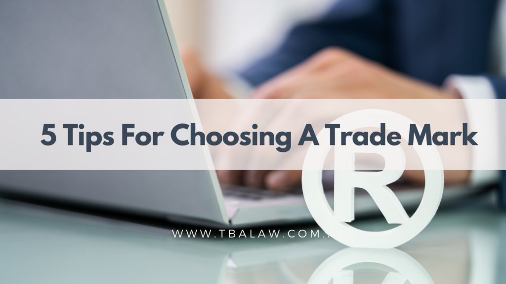 choosing a trademark