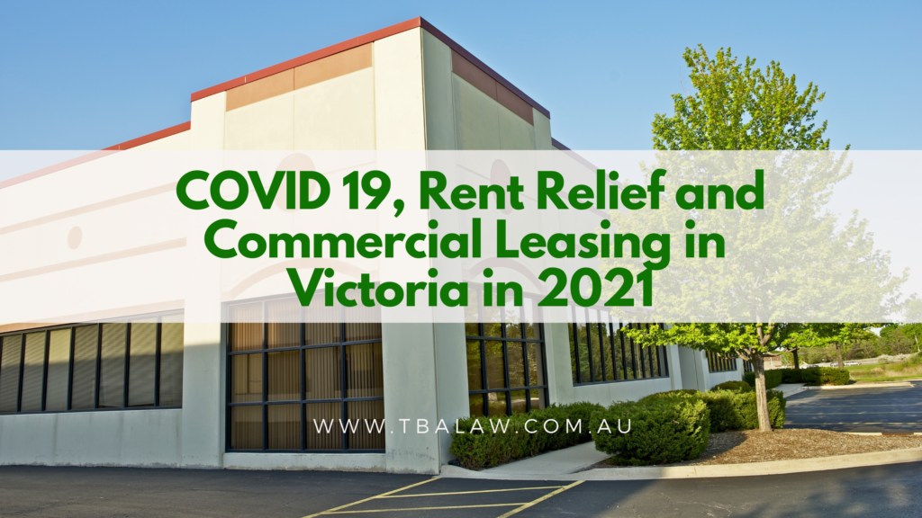 rent relief in Victoria