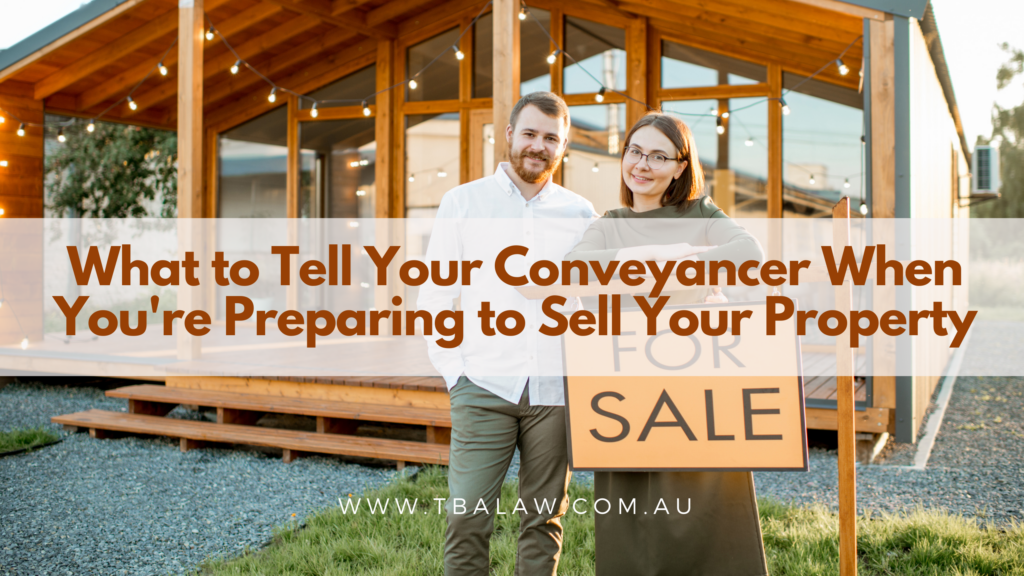 selling your property, conveyancer