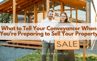 selling your property, conveyancer