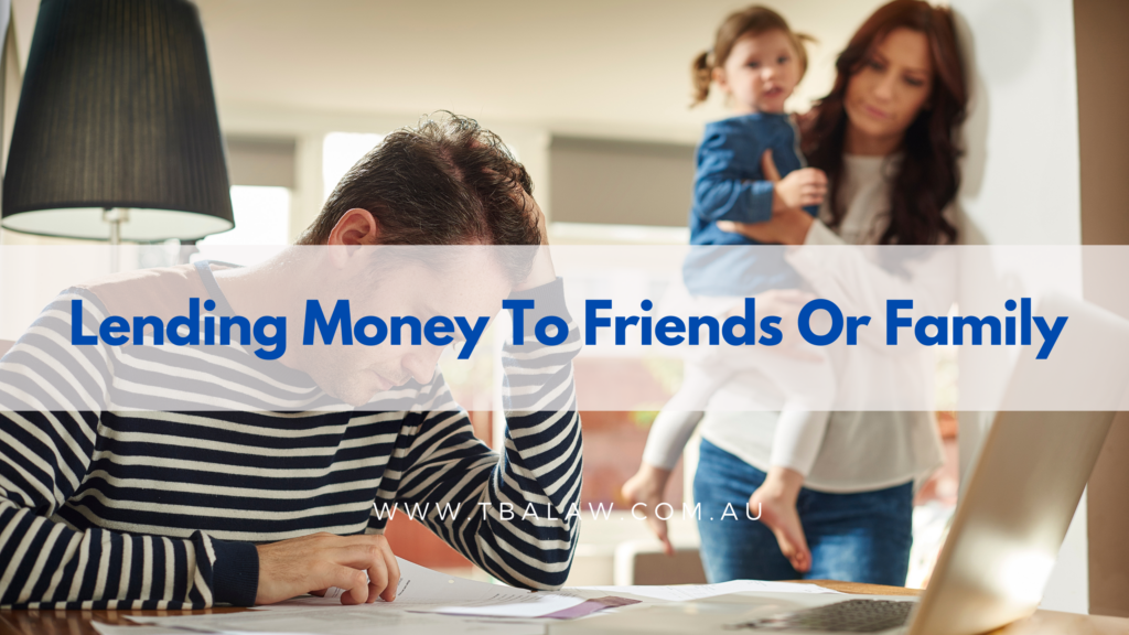 lending money to family