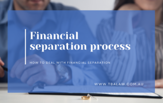 financial separation process