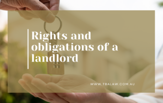 rights and obligations of a landlord