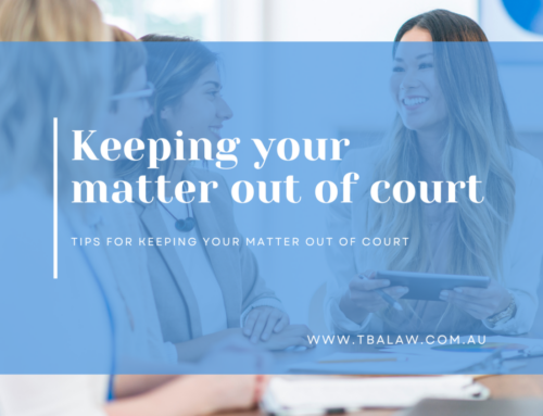 Keeping Your Matter Out Of Court
