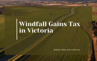 windfall gains tax in victoria