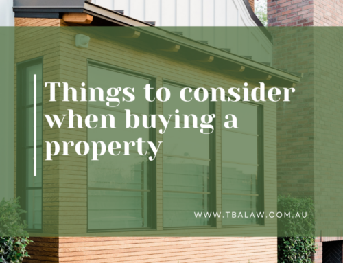Things to consider When Buying A Property
