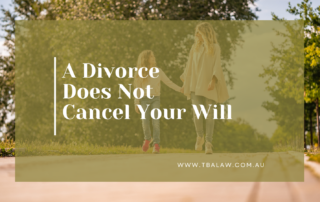 A divorce does not cancel your will