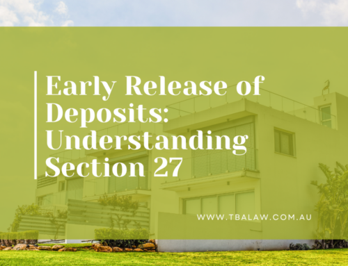 Early Release of Deposits: Understanding Section 27