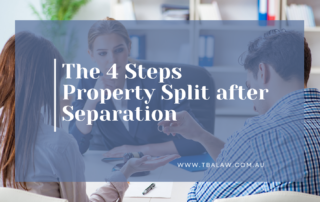 The 4 steps property split after separation